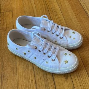 Superga White Star Embroidered sneakers